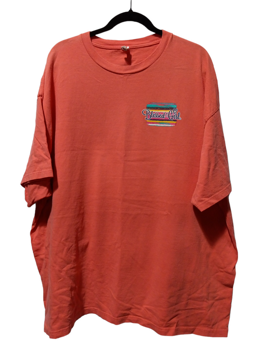 Orange Top Short Sleeve Clothes Mentor, Size 3x