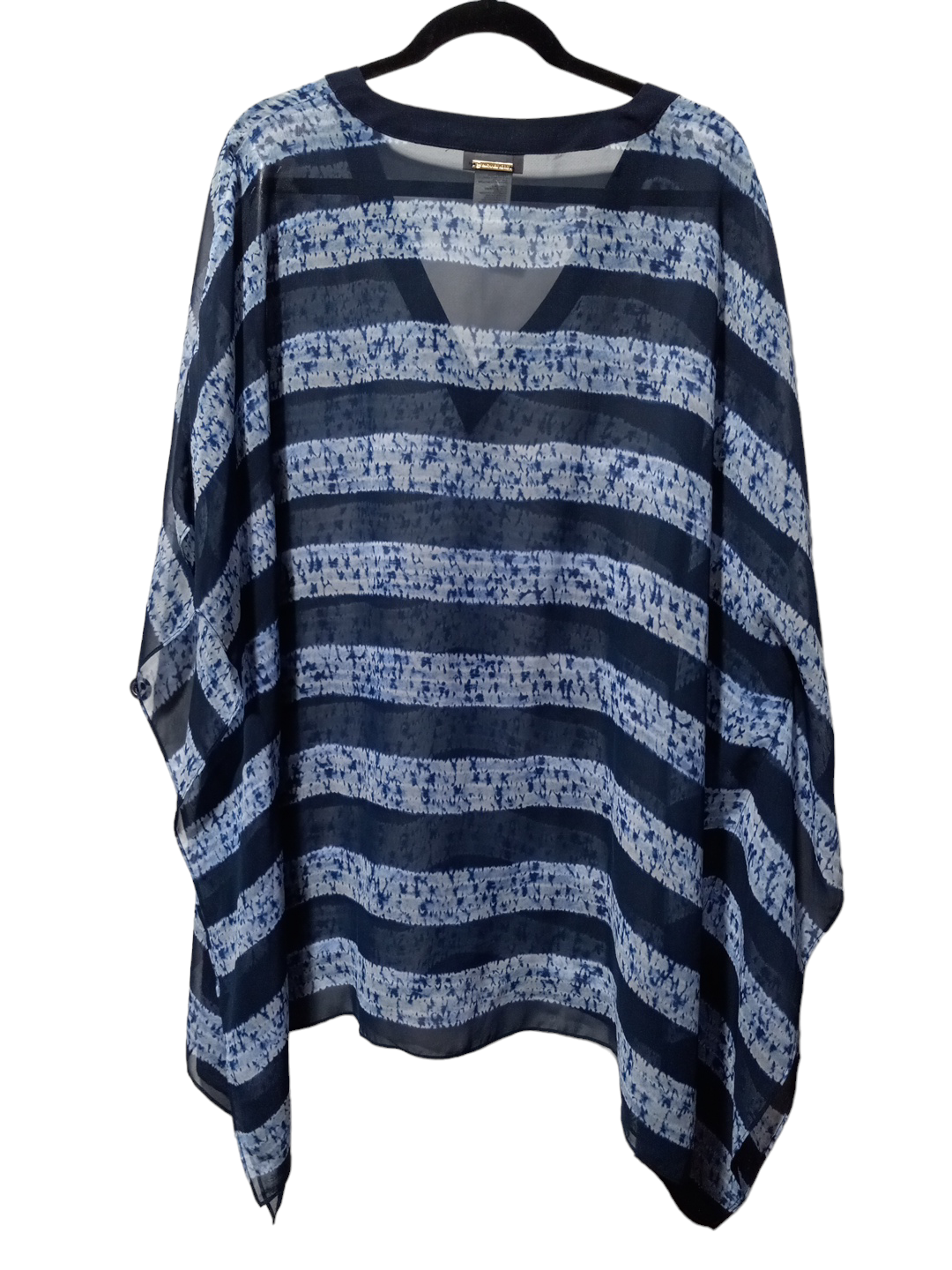 Blue & White Shawl Michael By Michael Kors, Size Onesize