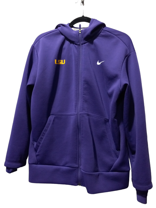 Purple Jacket Fleece Nike Apparel, Size M