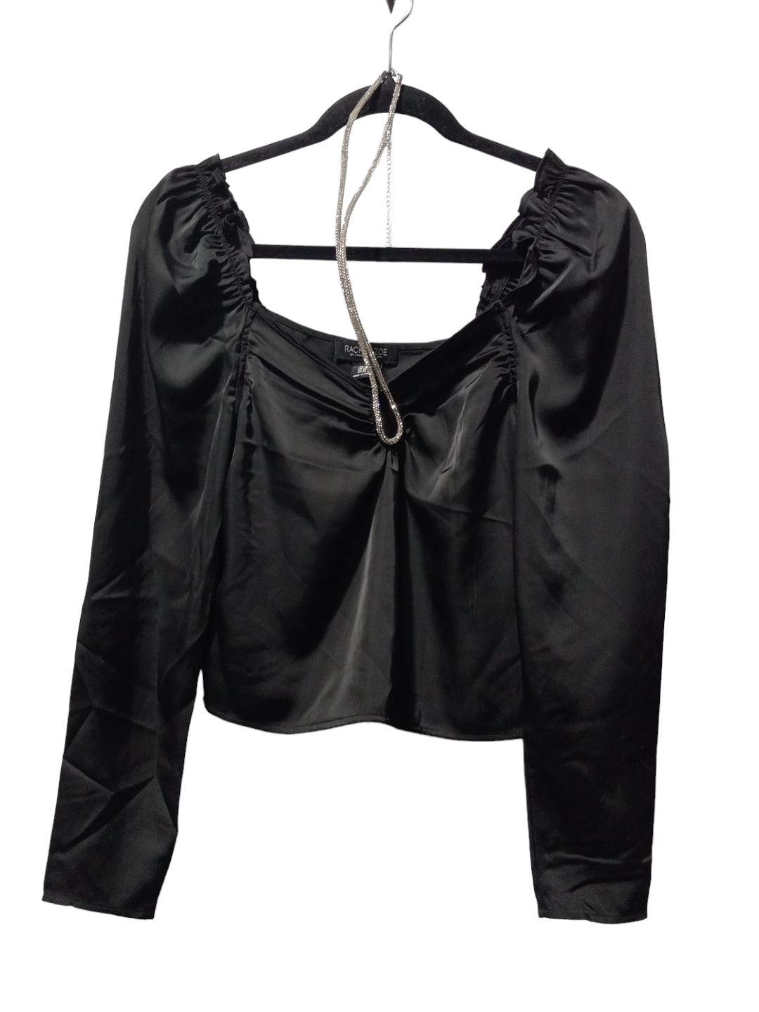 Black Blouse Long Sleeve Rachel Zoe, Size Xs