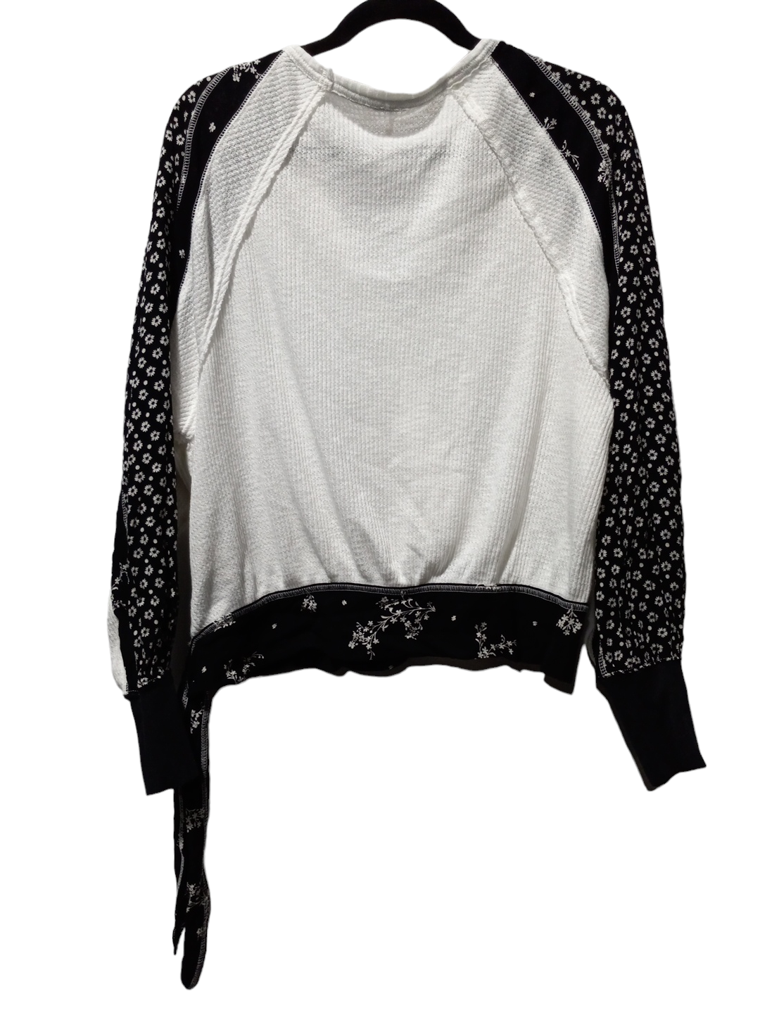 Black & White Top Long Sleeve Free People, Size S