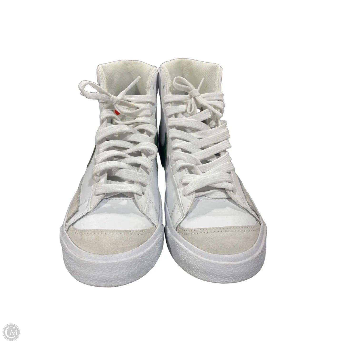 Shoes Sneakers By Nike In Green & White, Size: 7