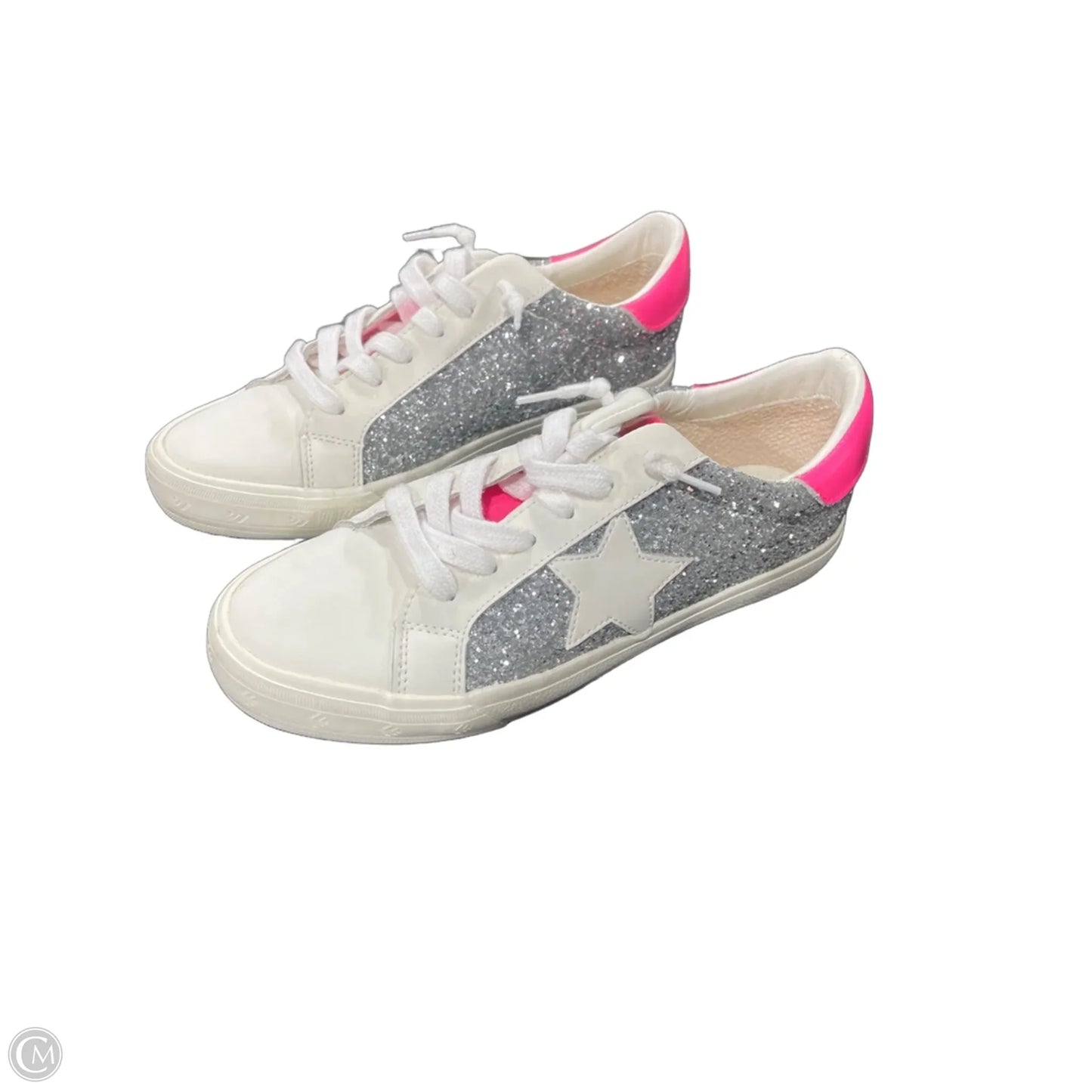 Shoes Sneakers By Vintage Havana In Cream & Silver, Size: 9