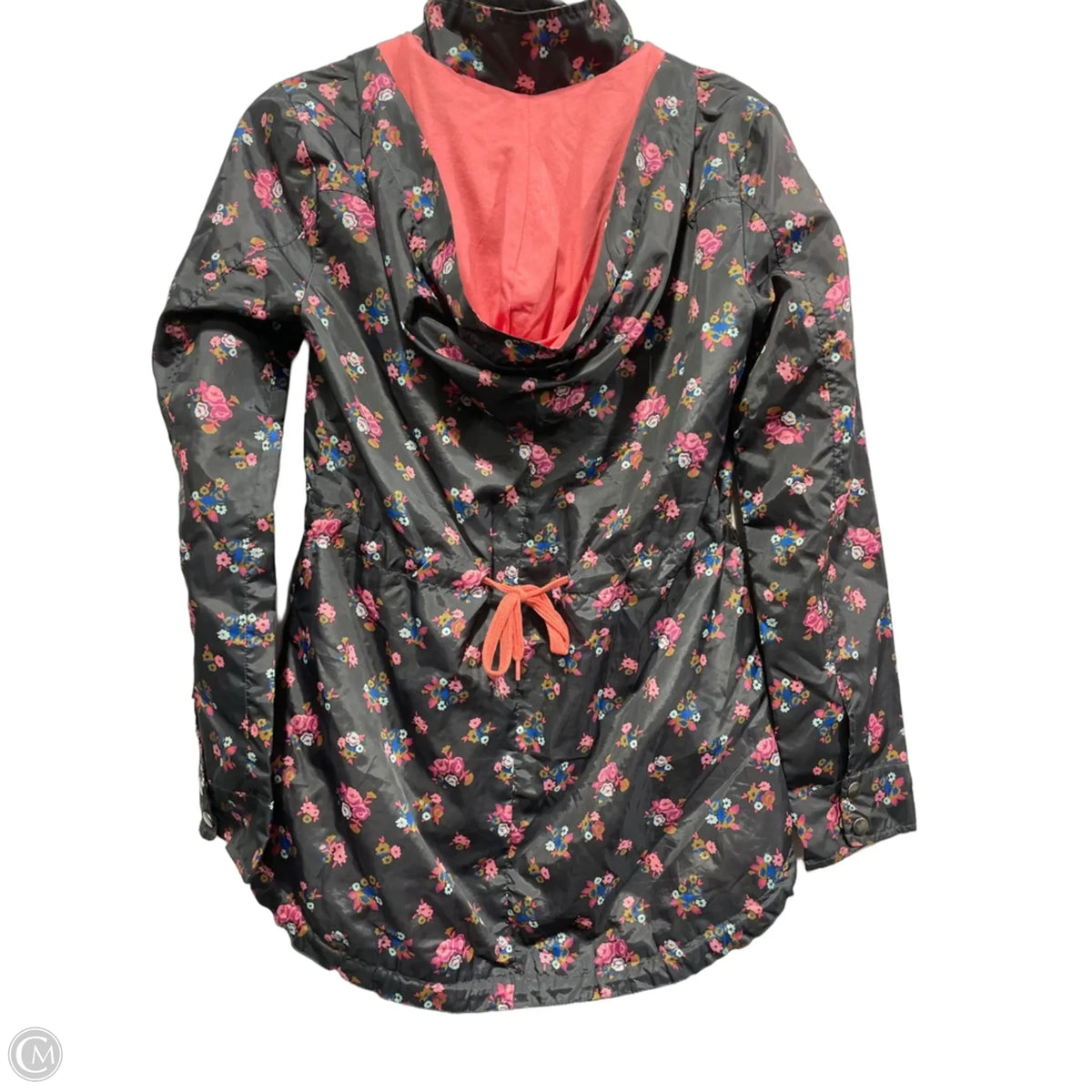 Coat Raincoat By Mossimo In Floral Print, Size: S