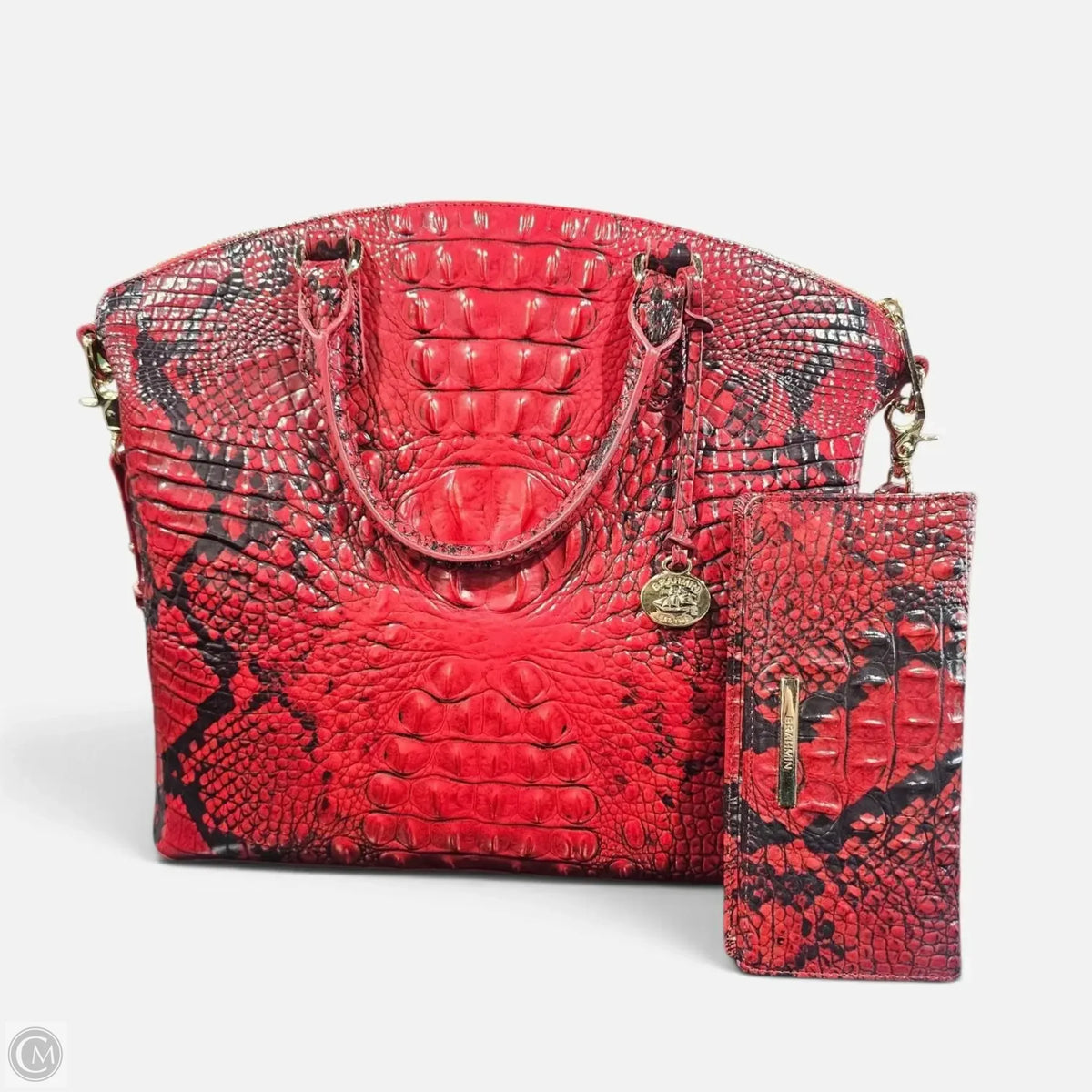 Handbag Designer By Brahmin, Size: Large