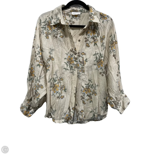 Blouse Long Sleeve By Entro In Floral Print, Size: S