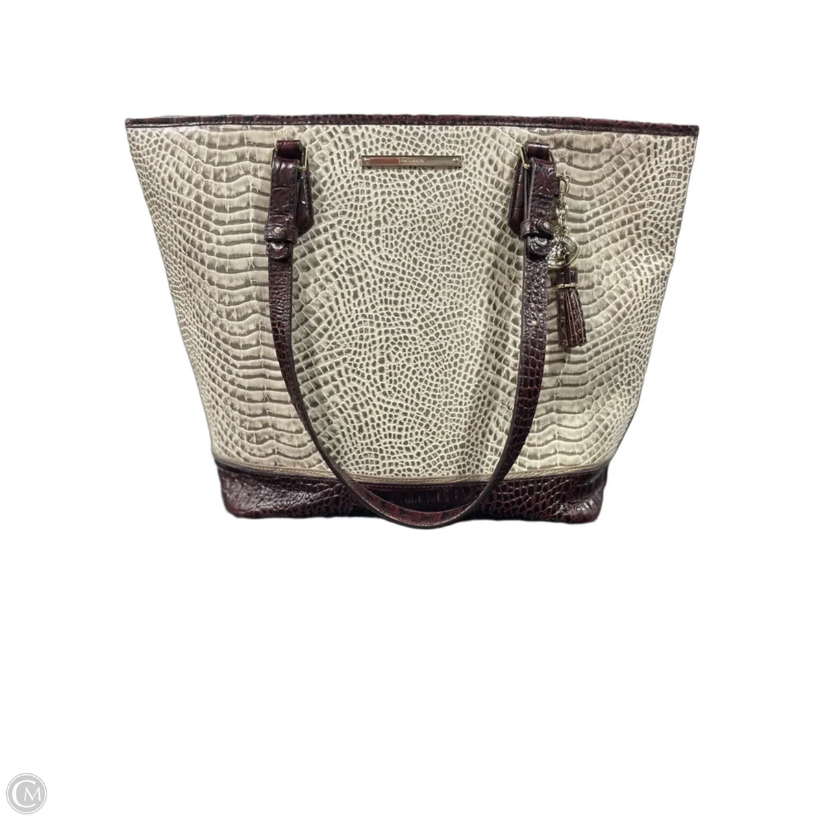 Handbag Designer By Brahmin, Size: Large