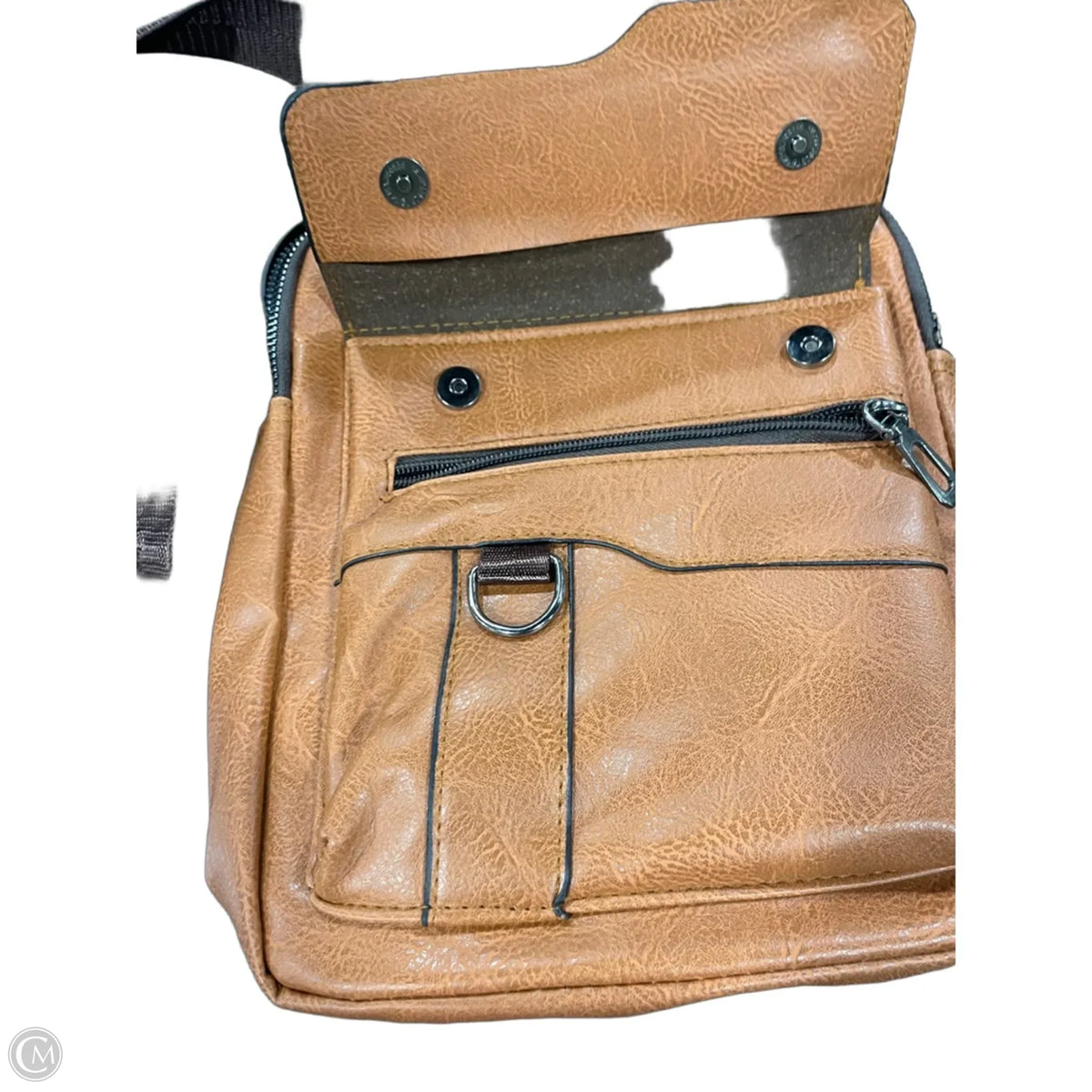 Crossbody Leather By Clothes Mentor, Size: Small