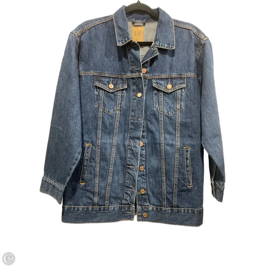 Jacket Denim By Gap In Blue Denim, Size: Xxs