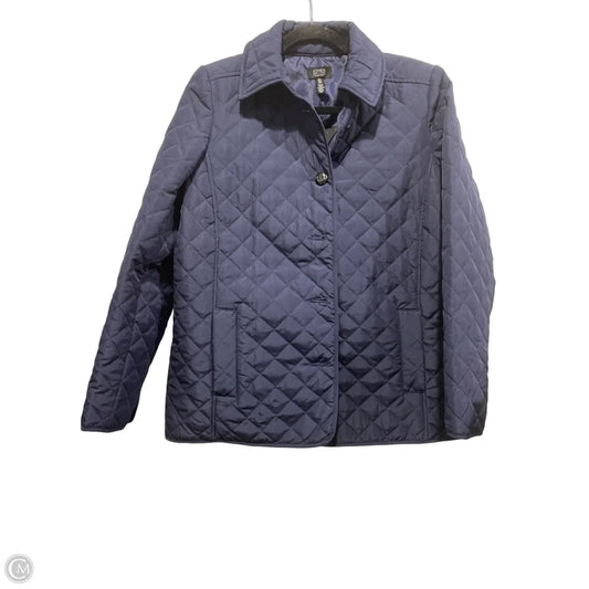 Coat Puffer & Quilted By Jones New York In Navy, Size: S