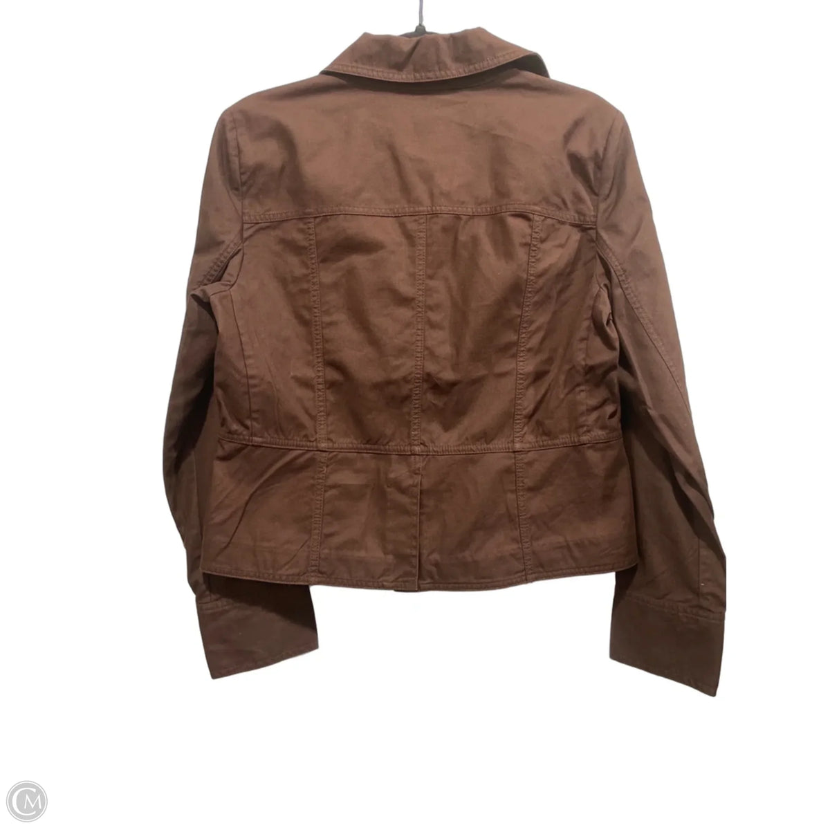 Jacket Denim By Loft In Brown Denim, Size: 6
