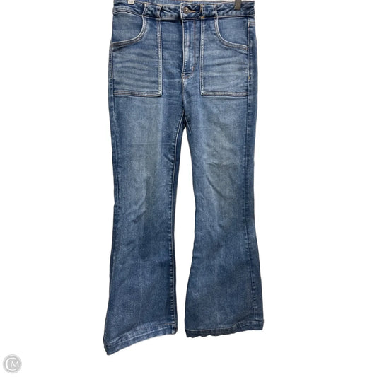 Jeans Flared By American Eagle In Blue Denim, Size: 6