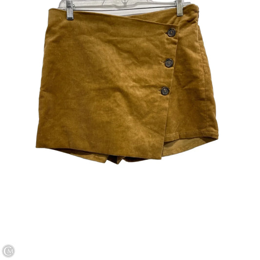 Skirt Mini & Short By Love Tree In Brown, Size: M