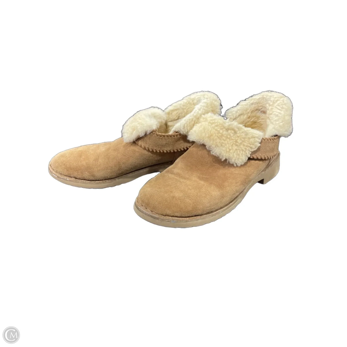 Boots Designer By Ugg In Brown, Size: 9