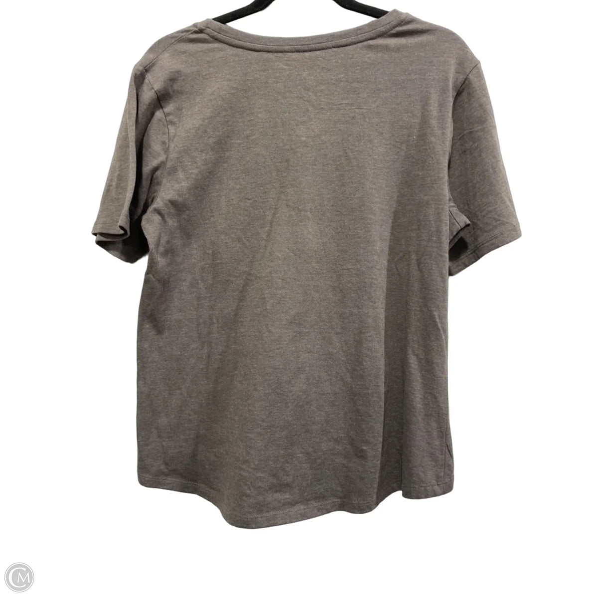 Top Short Sleeve By Disney In Grey, Size: L