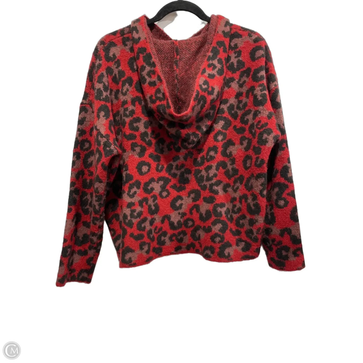 Sweater By Aqua In Black & Red, Size: S