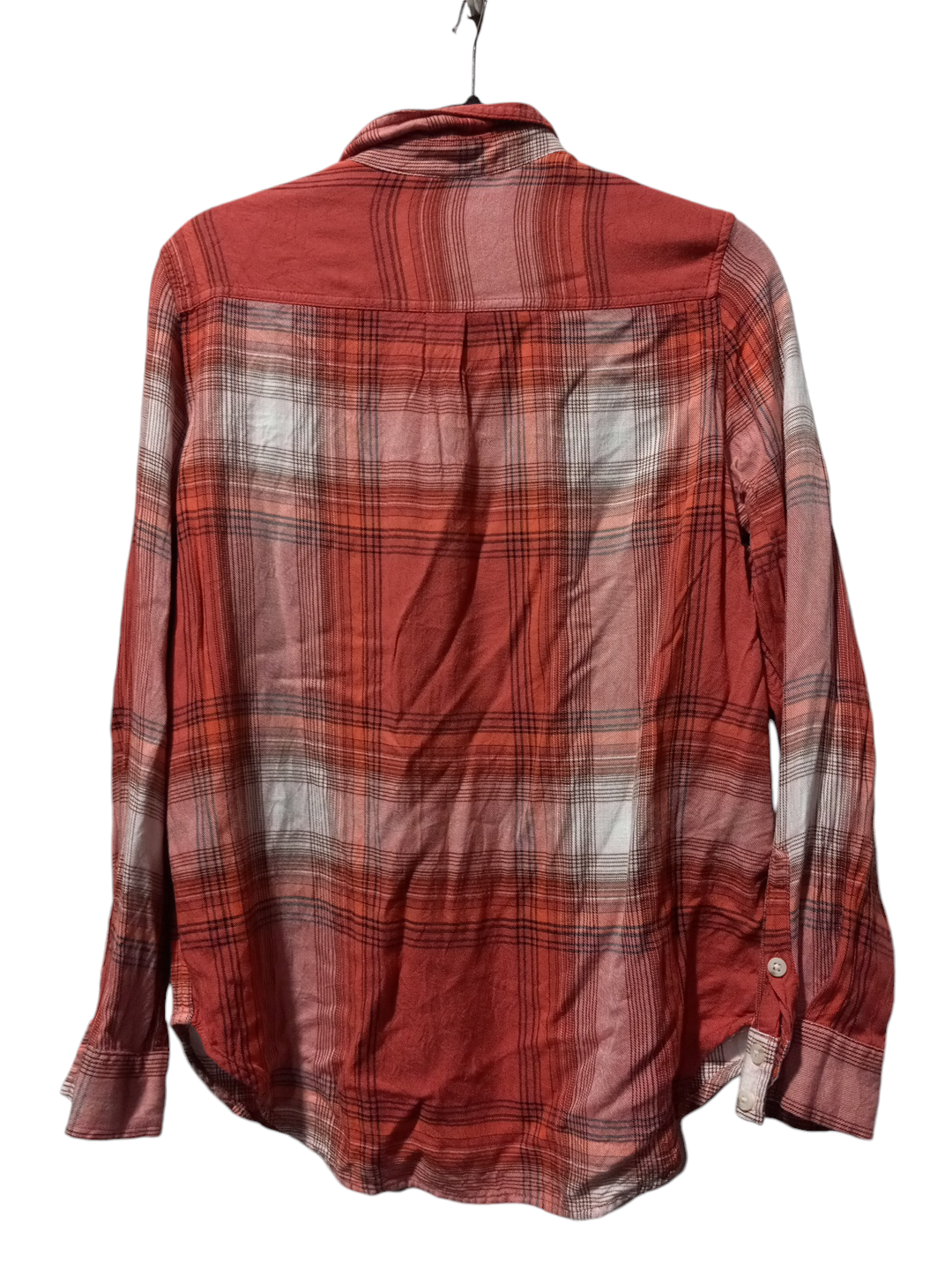 Top Long Sleeve By Mossimo In Plaid Pattern, Size: S