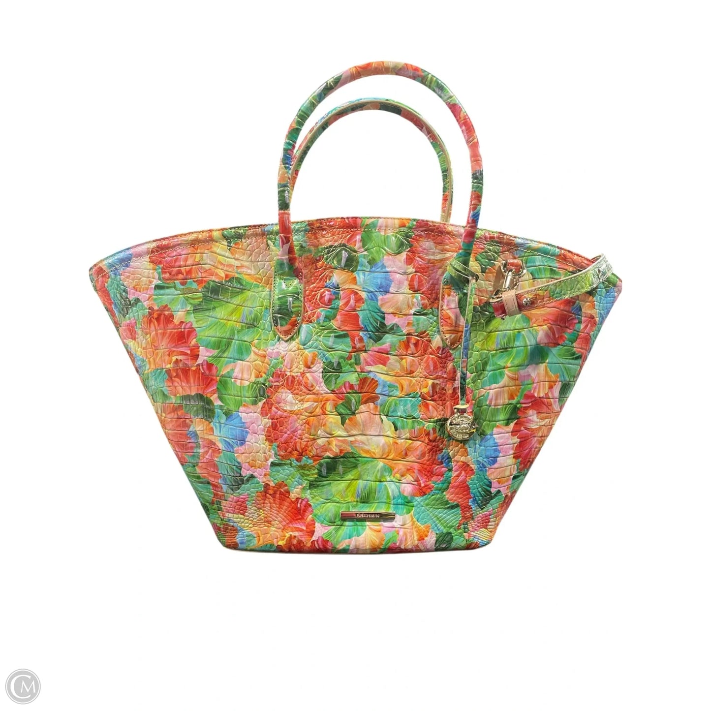 Handbag Designer By Brahmin, Size: Large