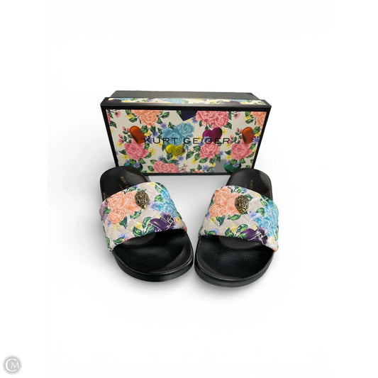 Sandals Designer By Kurt Geiger In Tropical Print, Size: 7.5