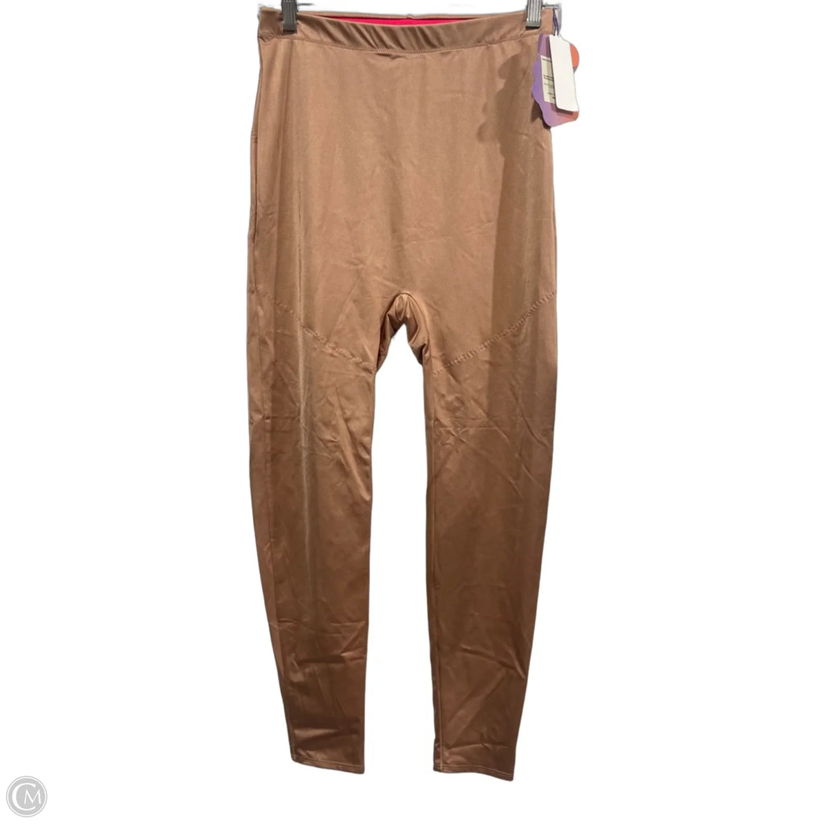 Athletic Leggings By Yitty In Brown, Size: L
