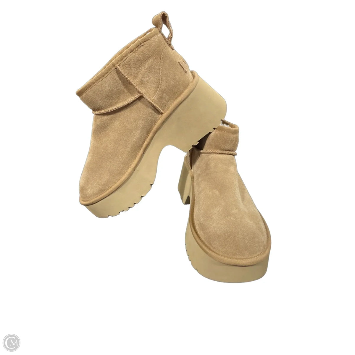 Boots Designer By Ugg In Brown, Size: 10