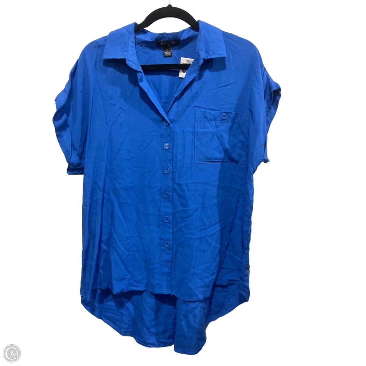 Top Short Sleeve By Clothes Mentor In Blue, Size: L