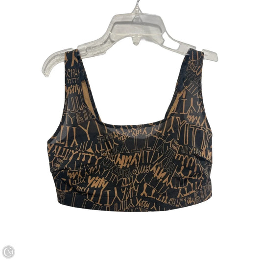 Athletic Bra By Yitty In Black & Grey, Size: M