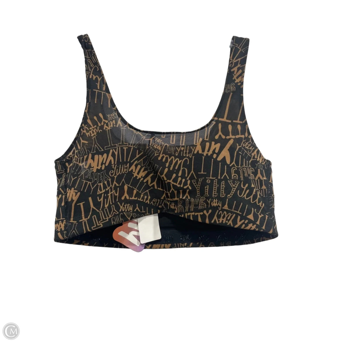 Athletic Bra By Yitty In Black & Brown, Size: Xl