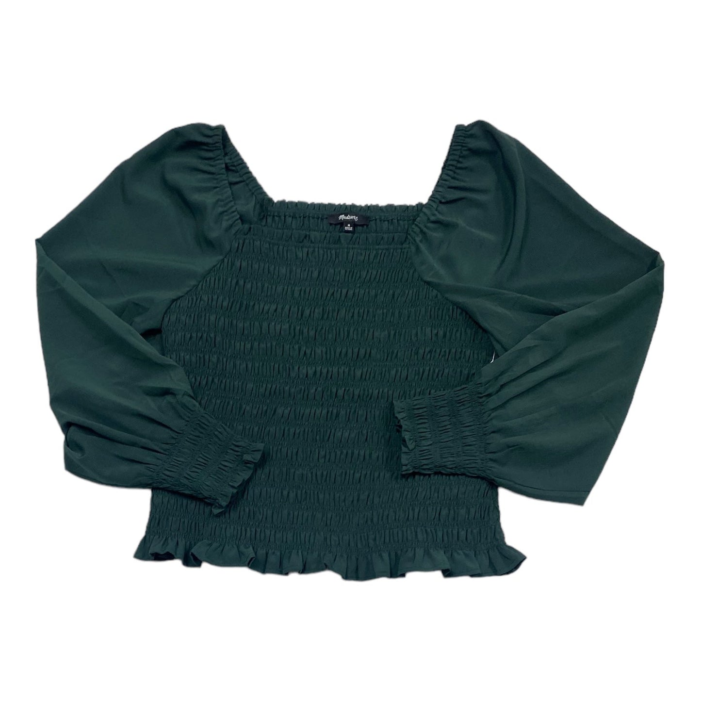 Green Top Long Sleeve Madewell, Size M