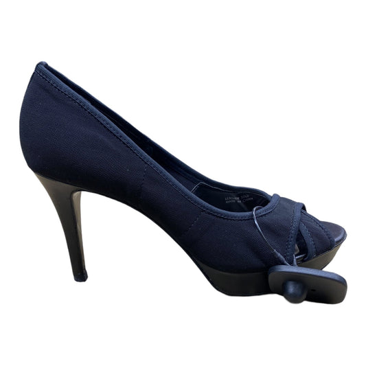 Black Shoes Heels Platform Tahari By Arthur Levine, Size 7.5