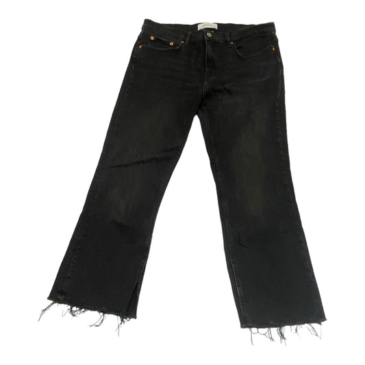 Black Denim Jeans Wide Leg Zara, Size 12