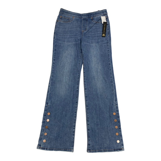 Jeans Flared By Tribal In Blue Denim, Size: 4