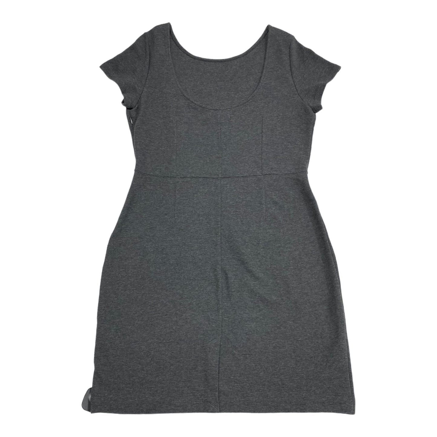 Dress Casual Midi By Banana Republic In Grey, Size: L