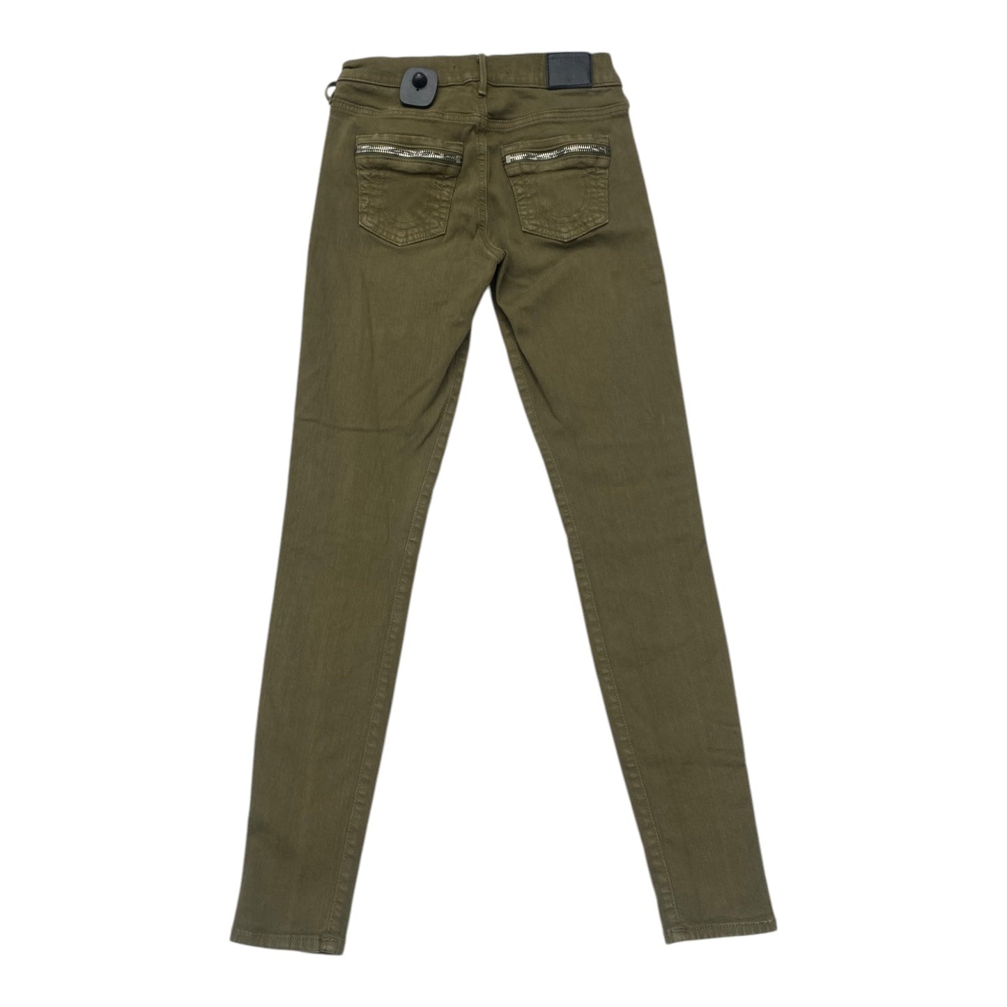 Jeans Skinny By True Religion In Green, Size: 0