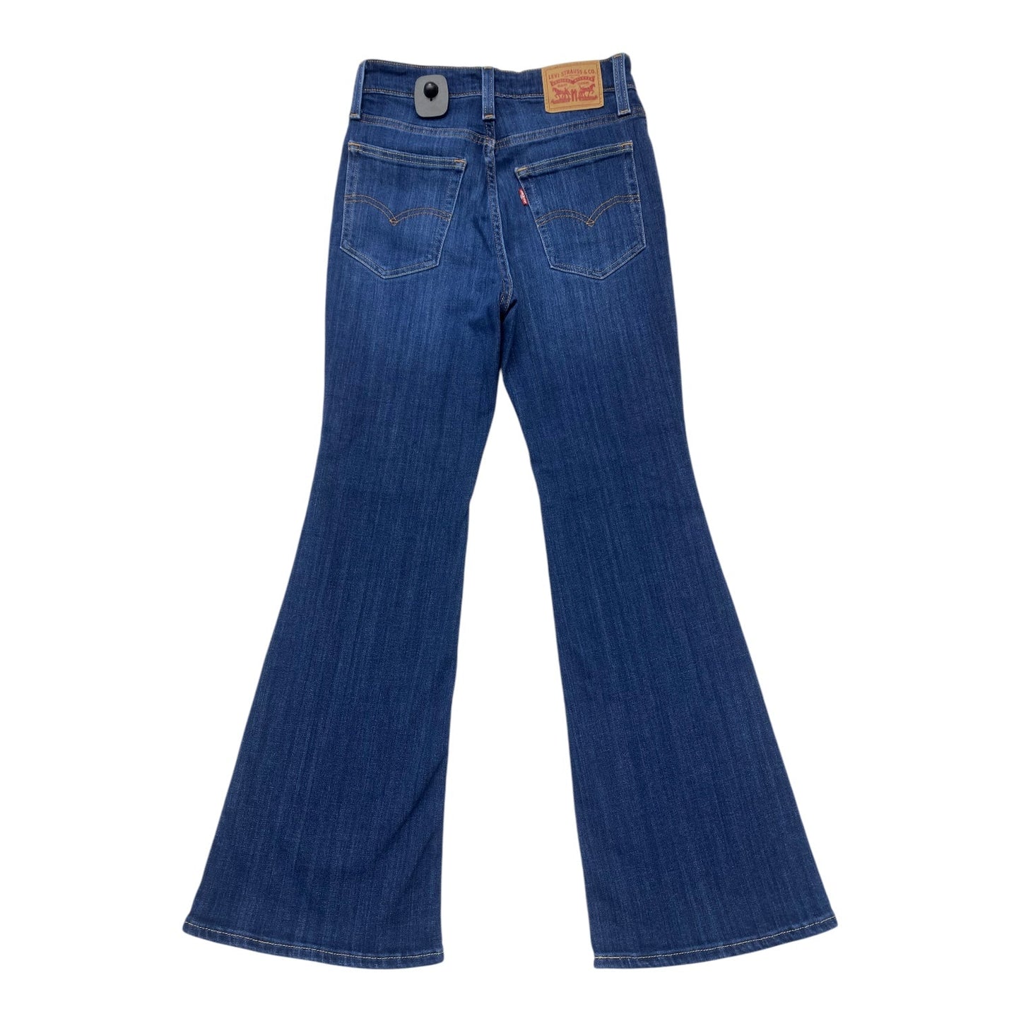 Jeans Flared By Levis In Blue Denim, Size: 2