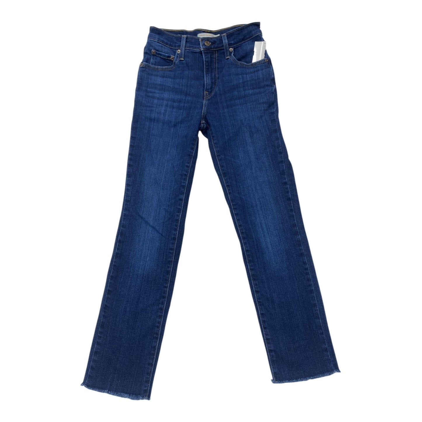 Jeans Straight By Levis In Blue Denim, Size: 2