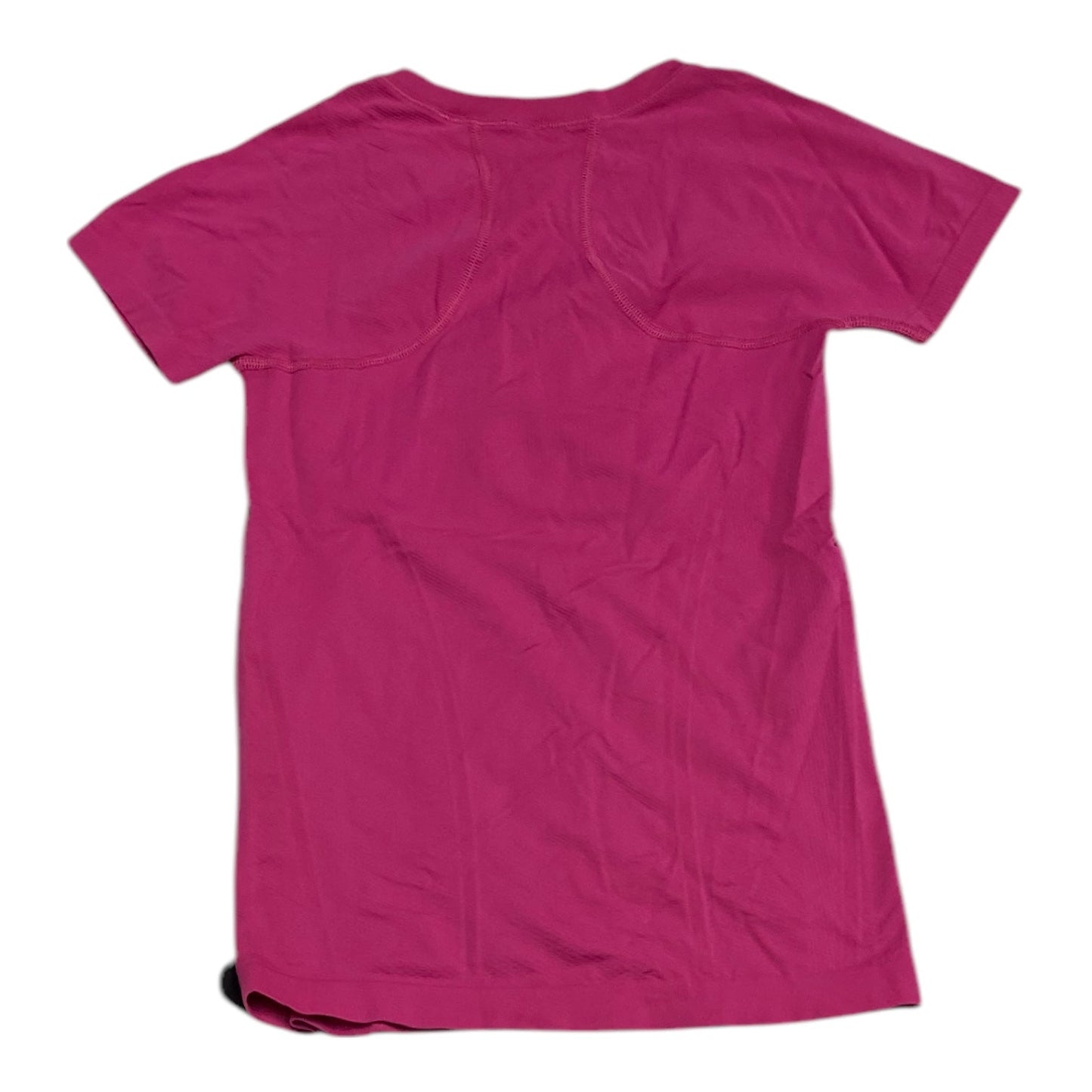 Athletic Top Short Sleeve By Lululemon In Pink, Size: 2