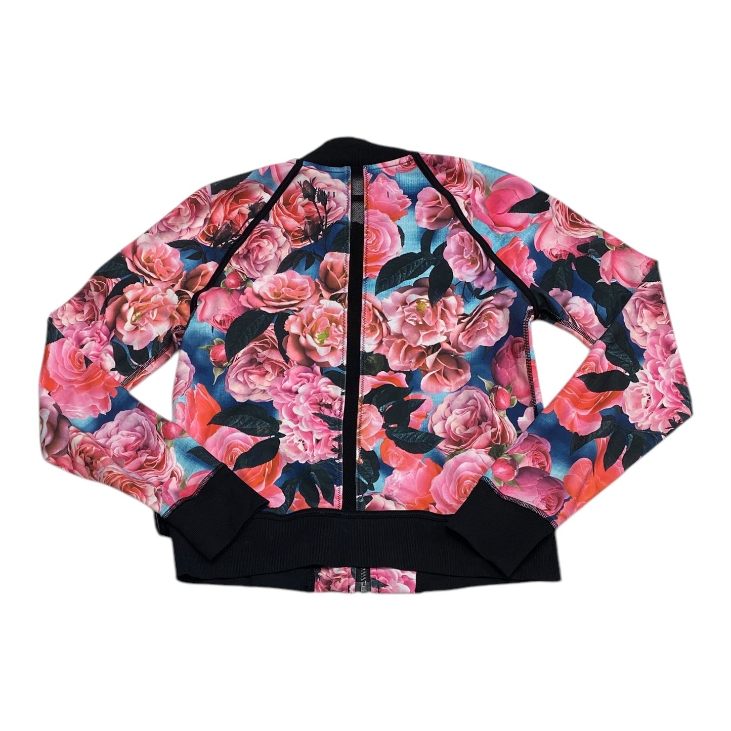 Athletic Jacket By Lululemon In Floral Print, Size: 6