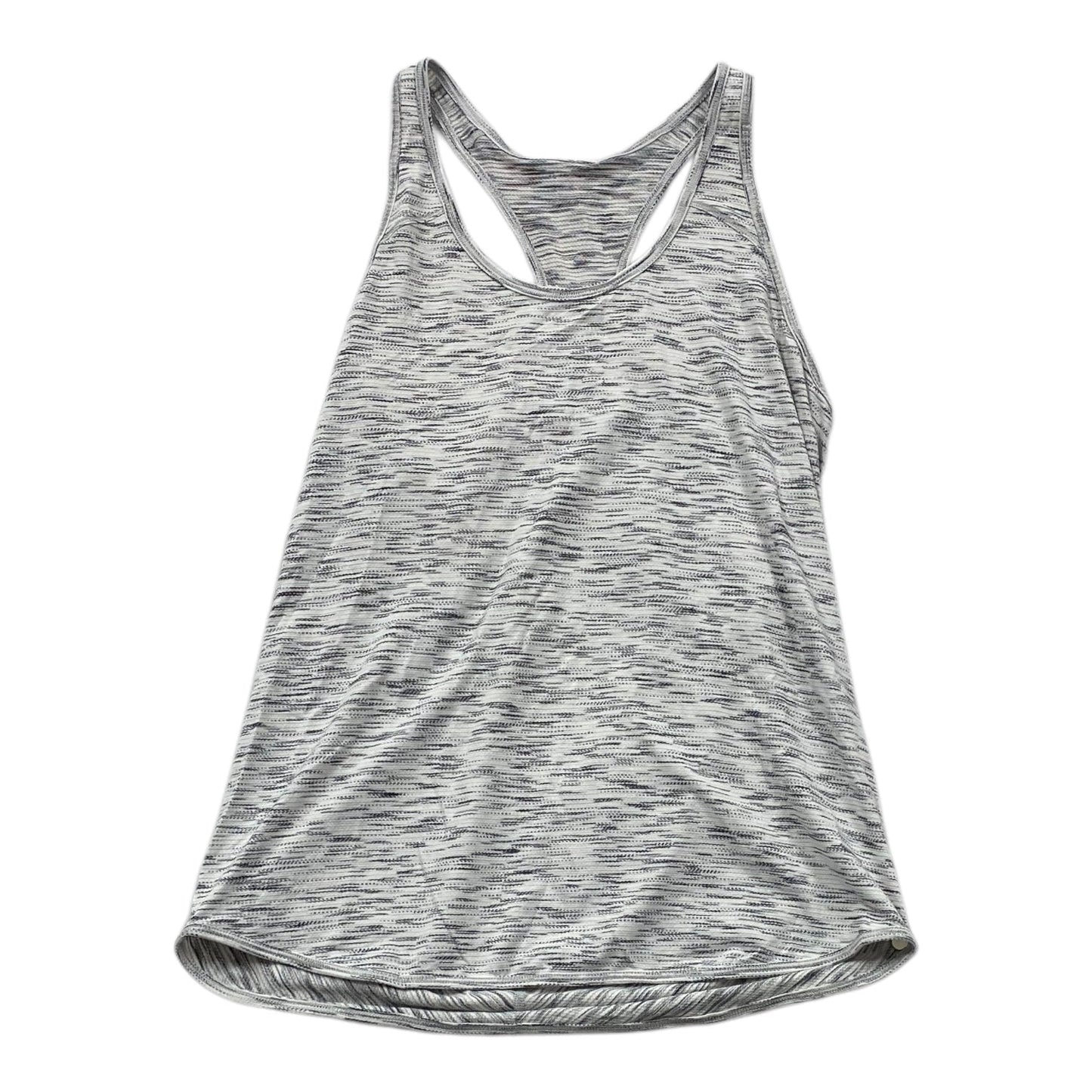 Athletic Tank Top By Lululemon In Grey & White, Size: S