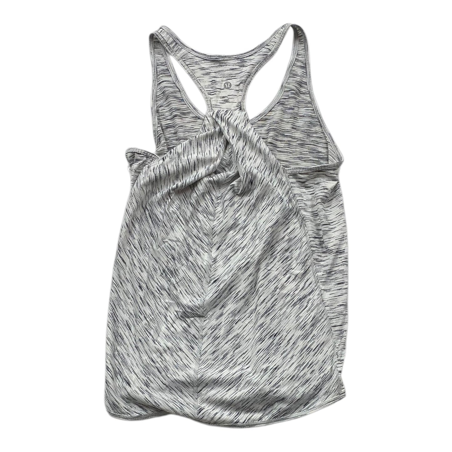 Athletic Tank Top By Lululemon In Grey & White, Size: S