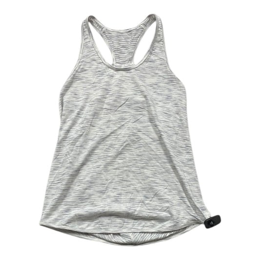 Athletic Tank Top By Lululemon In Grey & White, Size: S