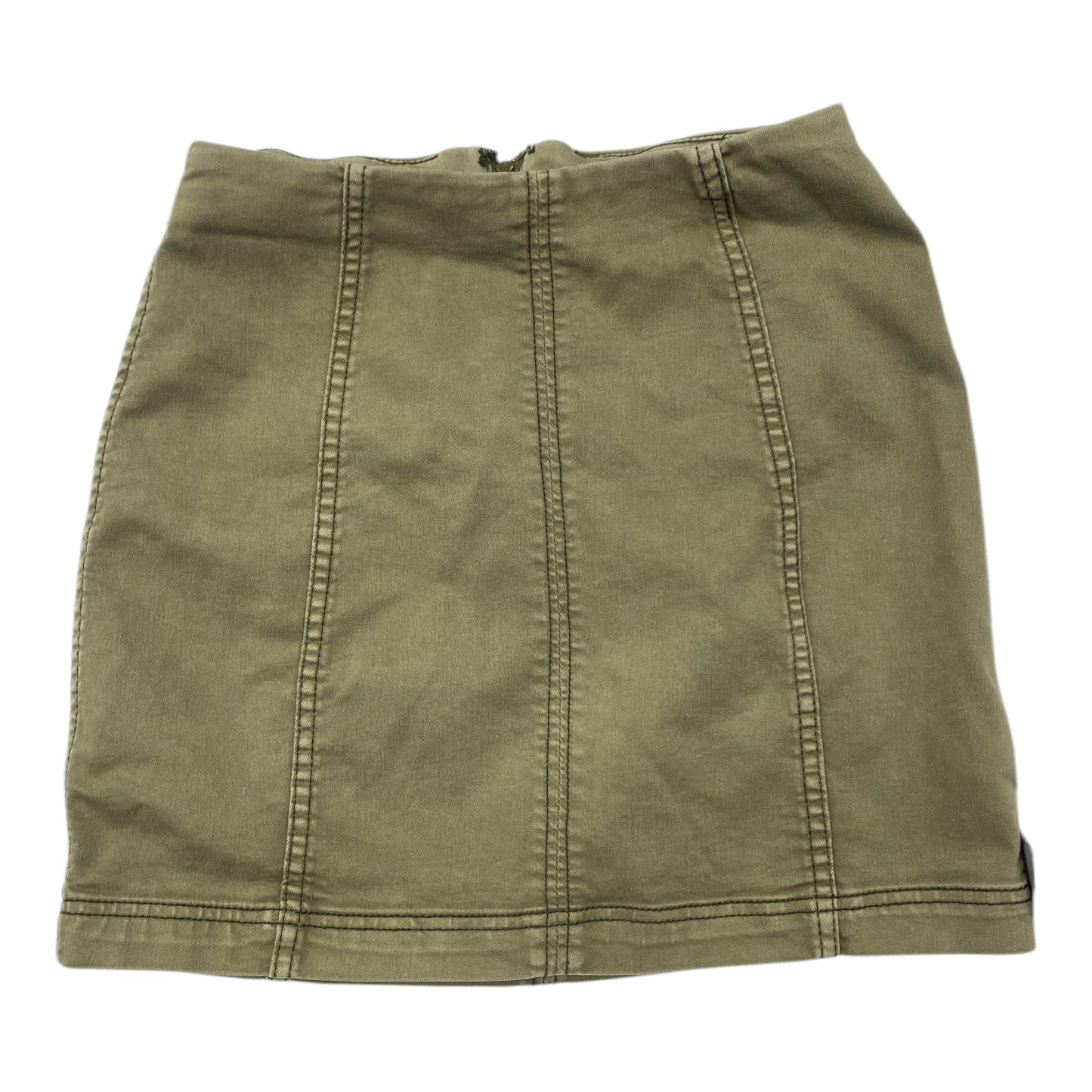 Skirt Mini & Short By Free People In Green Denim, Size: 6