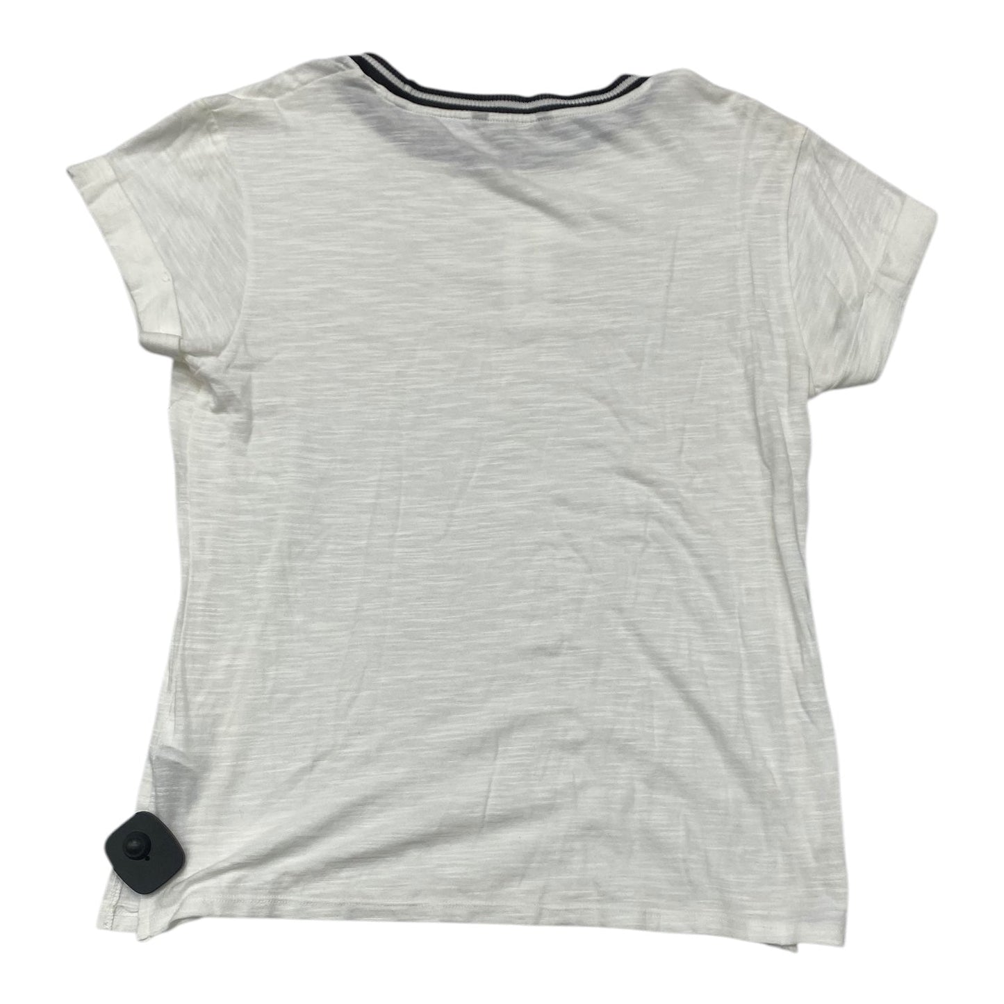 Top Short Sleeve By Banana Republic In White, Size: Xs