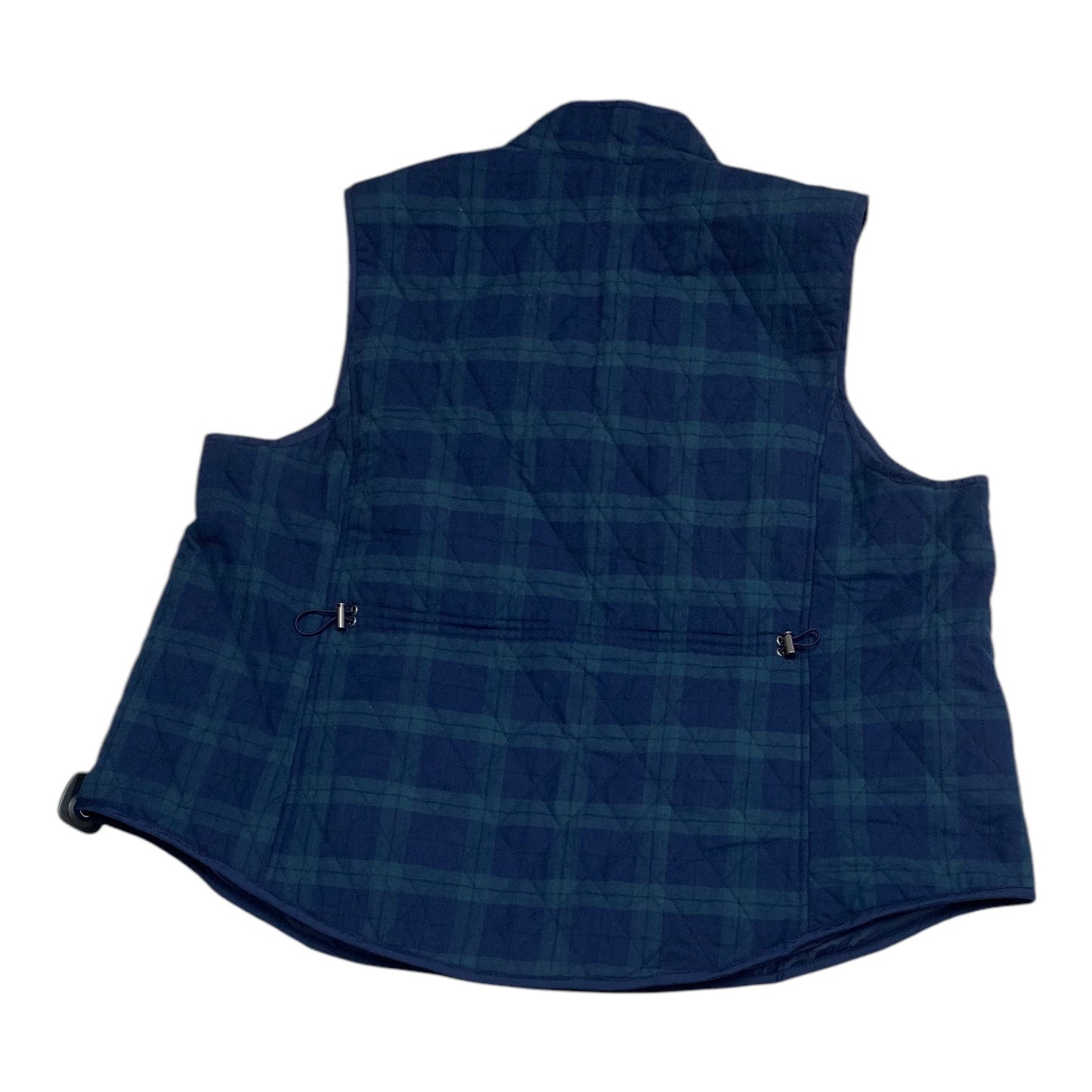 Vest Puffer & Quilted By Croft And Barrow In Blue & Green, Size: 3x