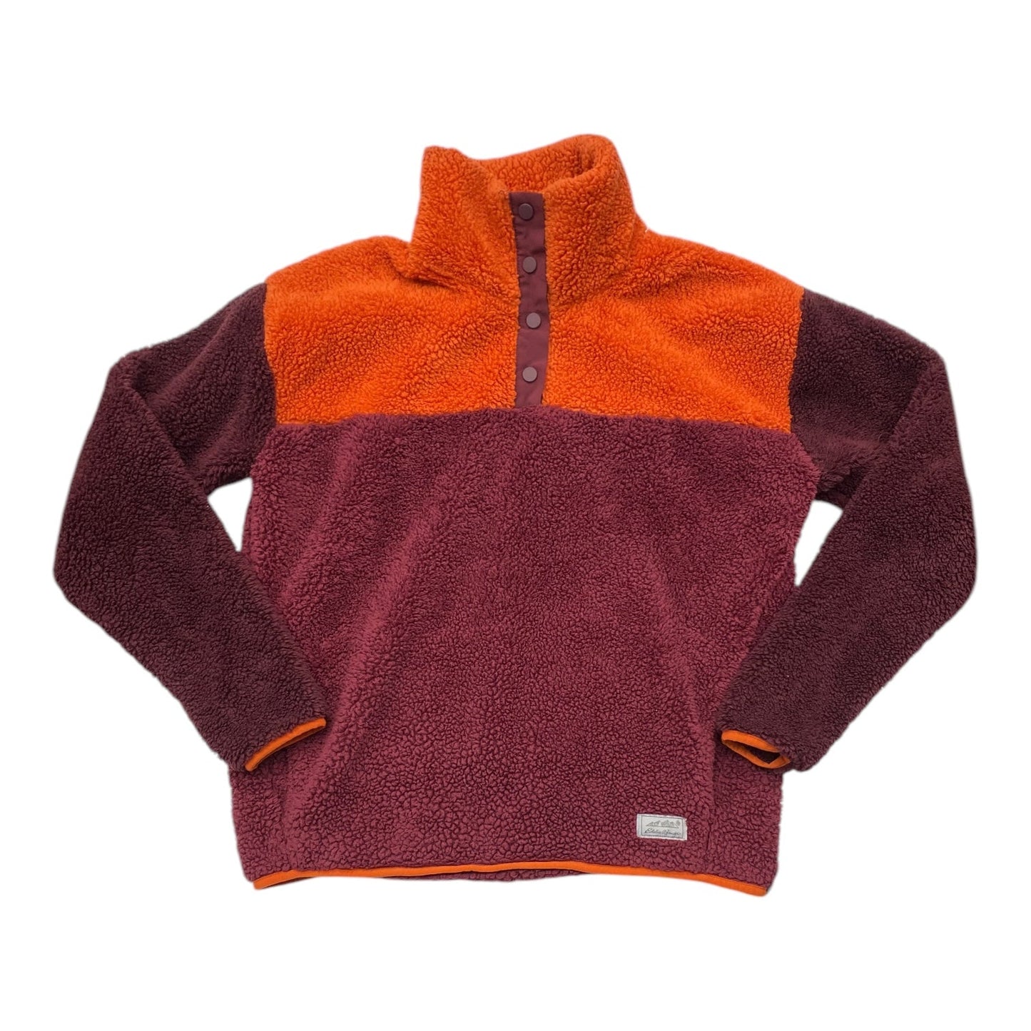 Athletic Fleece By Eddie Bauer In Orange & Purple, Size: M