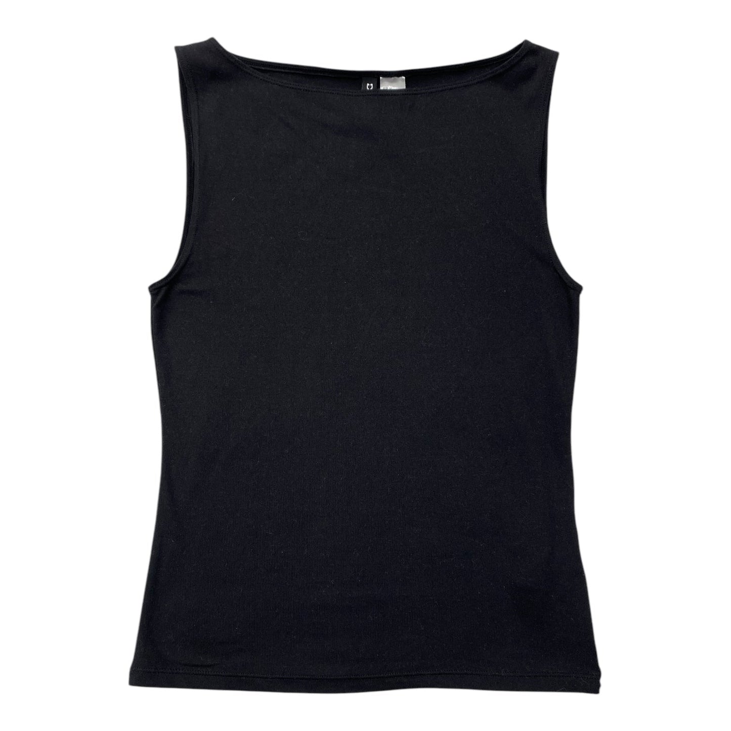 Top Sleeveless By Divided In Black, Size: M