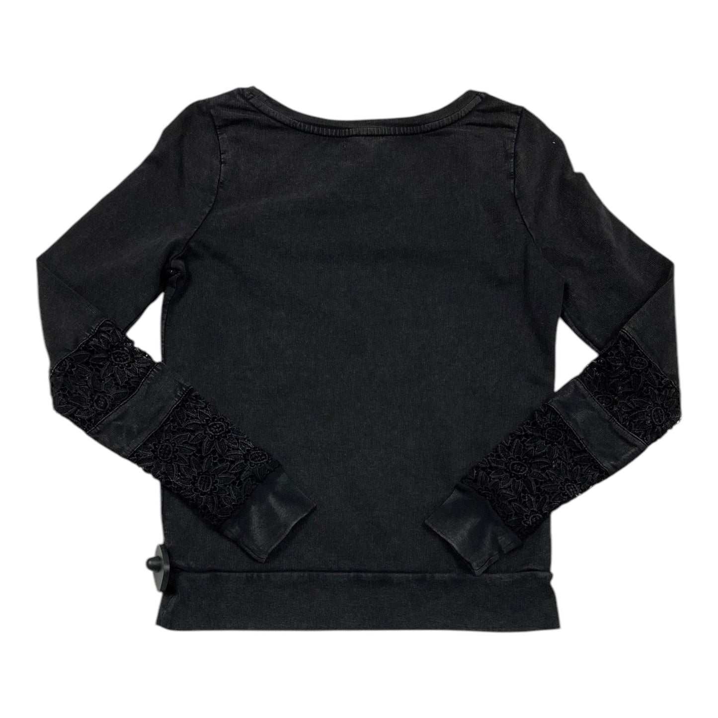 Top Long Sleeve By Lucky Lotus In Black, Size: Xs