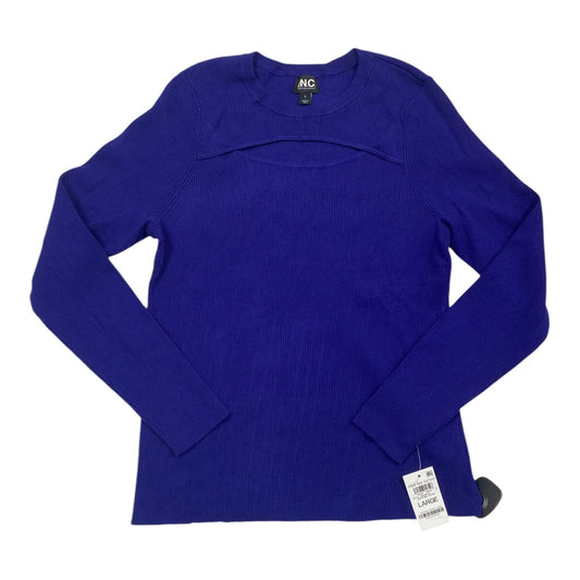 Sweater By Inc In Blue, Size: L