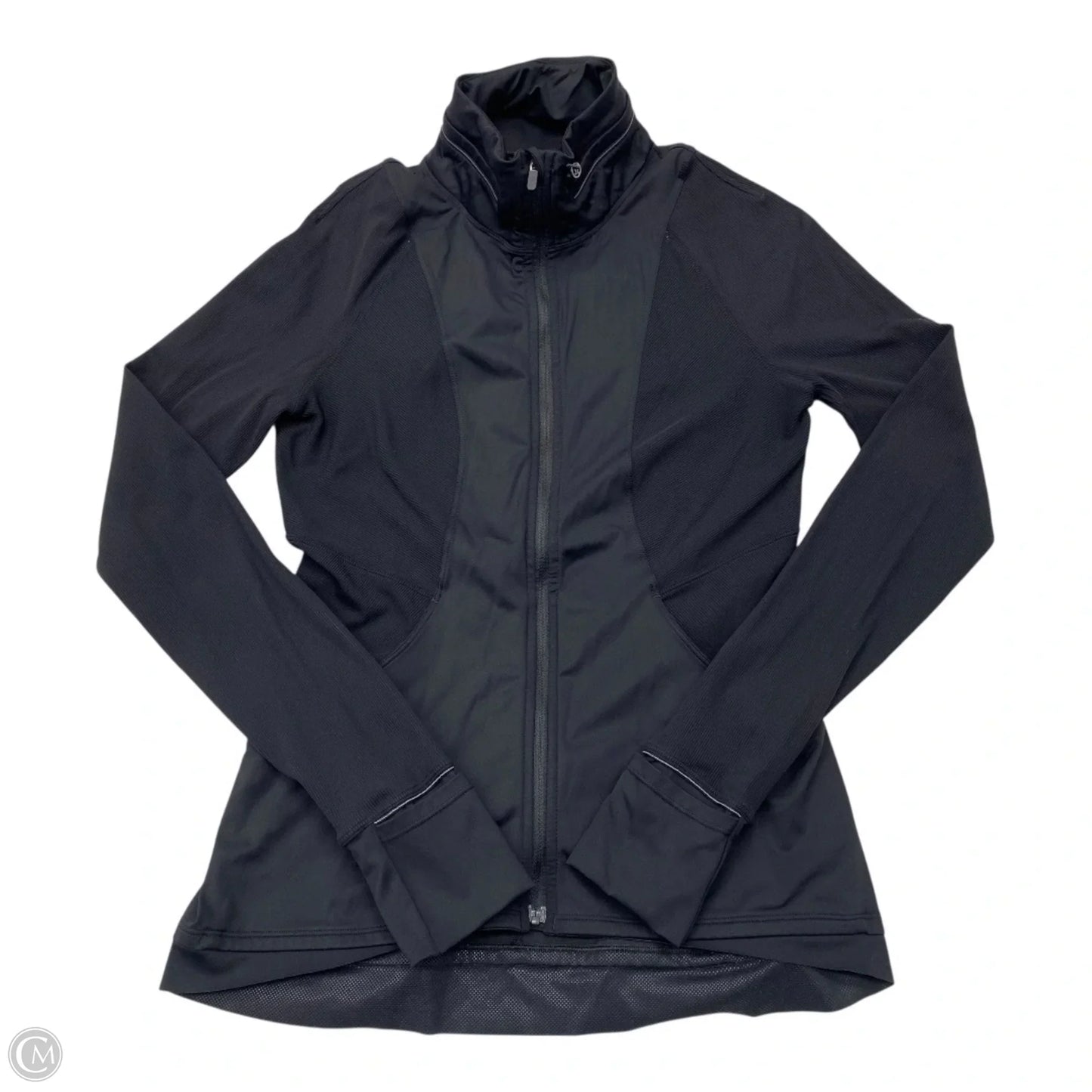 Athletic Jacket By Lululemon In Black, Size: 8