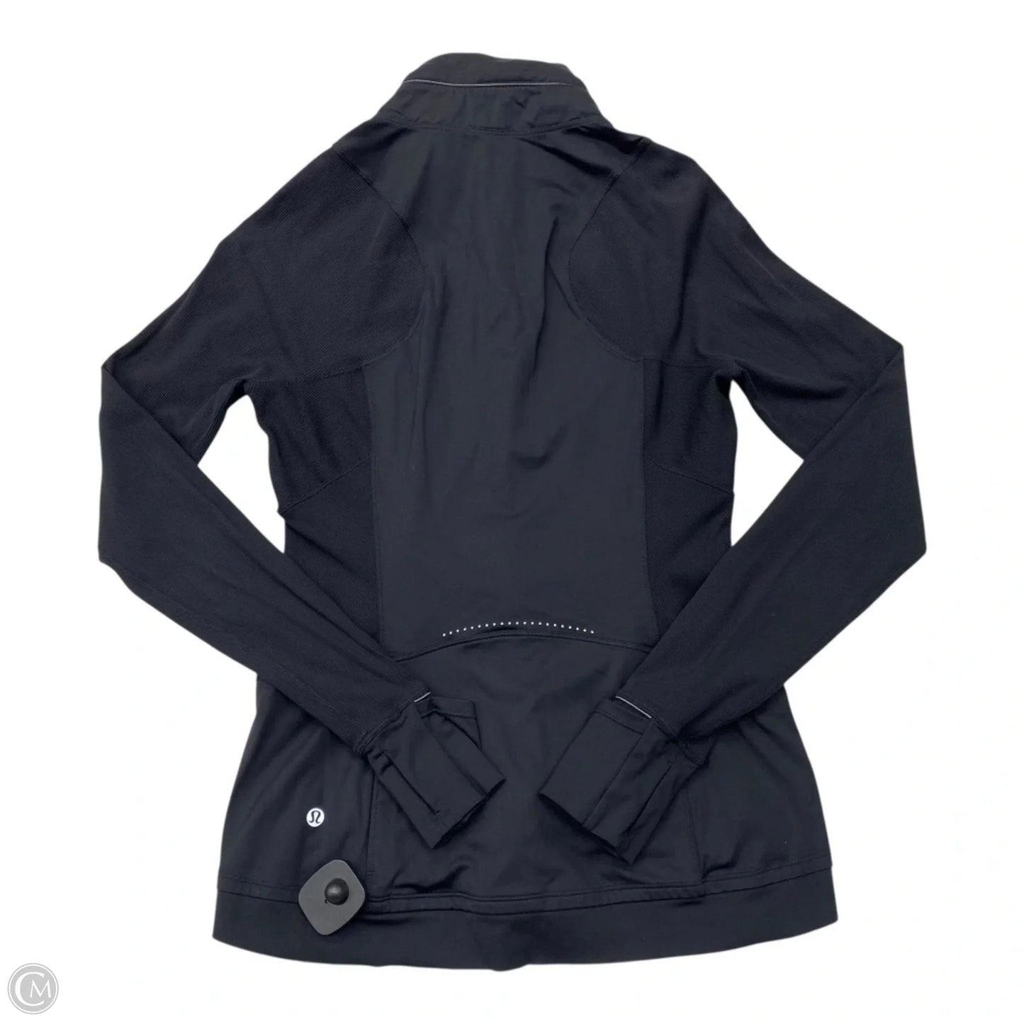 Athletic Jacket By Lululemon In Black, Size: 8